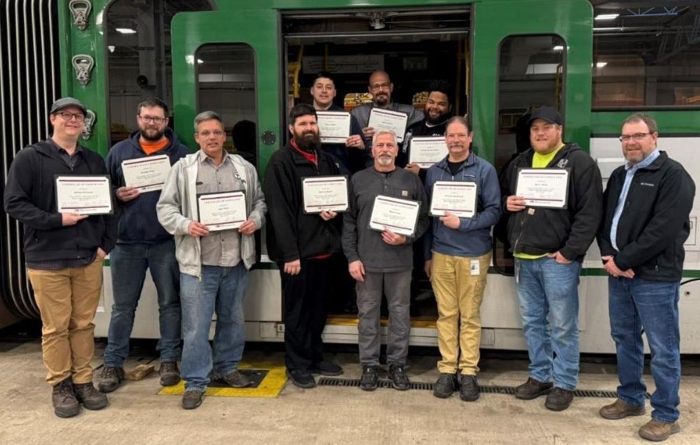 MBTA Level 1 Train-the-Trainer course instructors and participants
